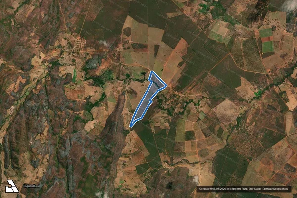 Imagem de satélite de FAZENDA MUQUÉM - FAZENDA MUQUÉM II em Francisco Sá - MG