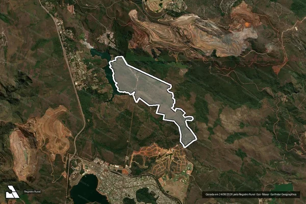 Imagem de satélite de Fazenda Retiro do Rodeador - Capitão do Mato - Parte 6 em Nova Lima - MG