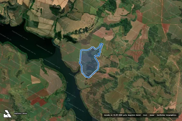 Imagem de satélite de FAZENDA SANTA CRUZ - Gleba 01 em Conquista - MG