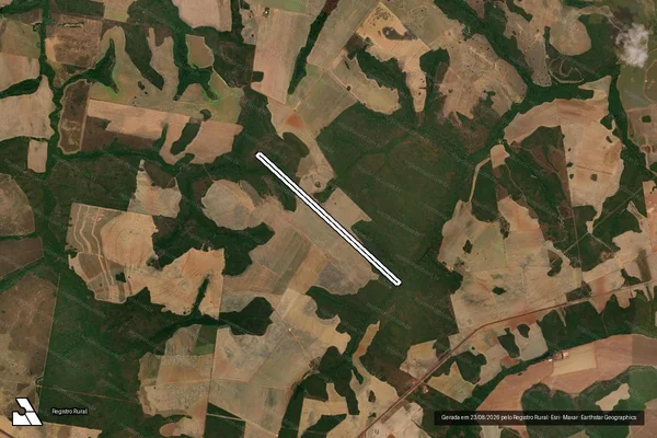Imagem de satélite de Fazenda Sombra do Ipê - Parte 1 em Canarana - MT
