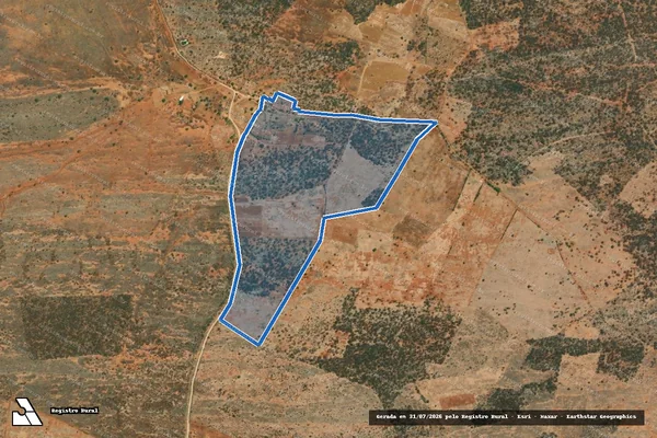 Imagem de satélite de FAZENDA LAGOA - GLEBA 17 em Jussara - BA