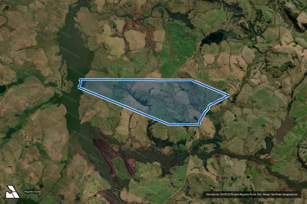 Imagem de satélite de Estância Sotéia - VI em Rosário do Sul - RS