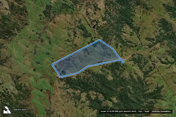 Imagem de satélite de Pastagem - Pastagem em Lavras do Sul - RS