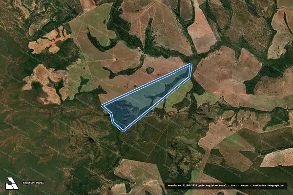 Imagem de satélite de FAZENDA BARREIRÃO - 001 em Tesouro - MT