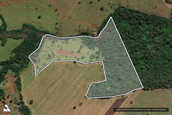 Imagem de satélite de Fazenda Fazendinha - PARTE 3 em Quirinópolis - GO