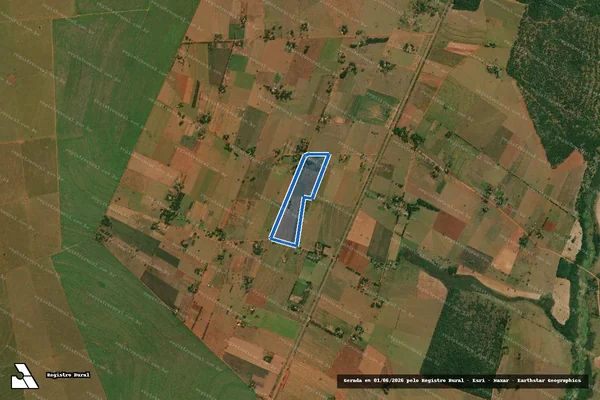 Imagem de satélite de ASSENTAMENTO ESTADUAL SANTA ROSA - PA0033S00Q00L047 em Euclides da Cunha Paulista - SP