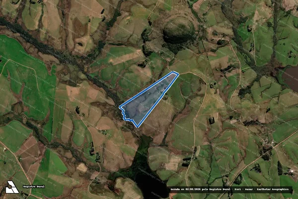 Imagem de satélite de PE Conquista do Cerro da Liberdade_Lotes - Lote 52 em Sant'Ana do Livramento - RS