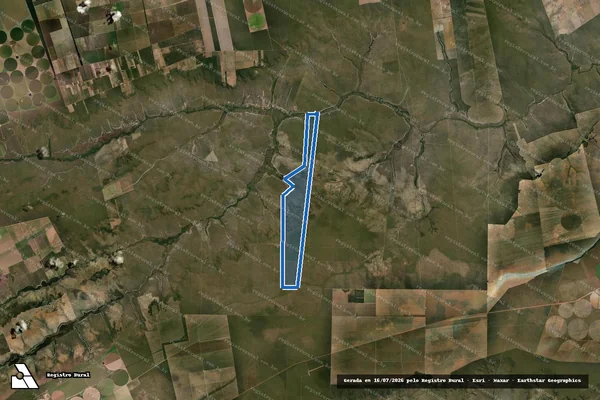 Imagem de satélite de Fazenda Itália - Parte 1 em Jaborandi - BA