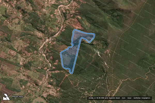 Imagem de satélite de FAZENDA CAFÉ ? PARCELA 02 - Parte 1 em Coronel Murta - MG