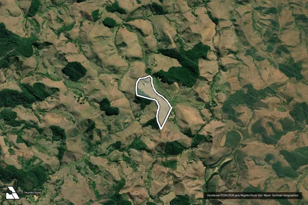 Imagem de satélite de Vargem Grande - GLEBA A em Valença - RJ