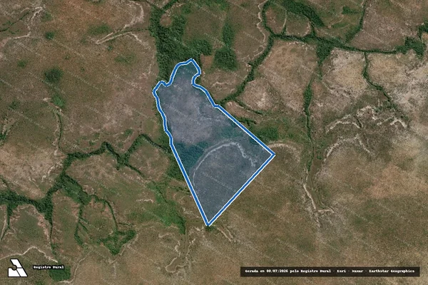 Imagem de satélite de Fazenda Canaã, Lote 4-A, do Loteamento Fazenda Alcovíades, Gleba 2, 2ª Etapa - Parcela 1 em Lizarda - TO