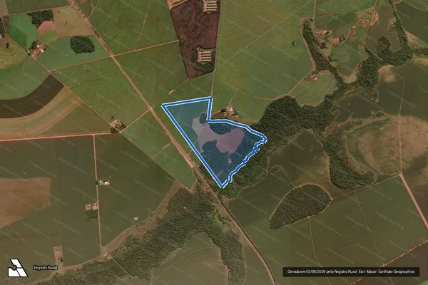 Imagem de satélite de FAZENDA MONTE ALEGRE - PIRAPITINGA - Gleba 03 em Rio Verde - GO