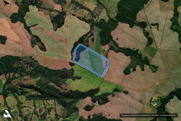 Imagem de satélite de FAZENDA RESERVA - 001 em Reserva do Iguaçu - PR
