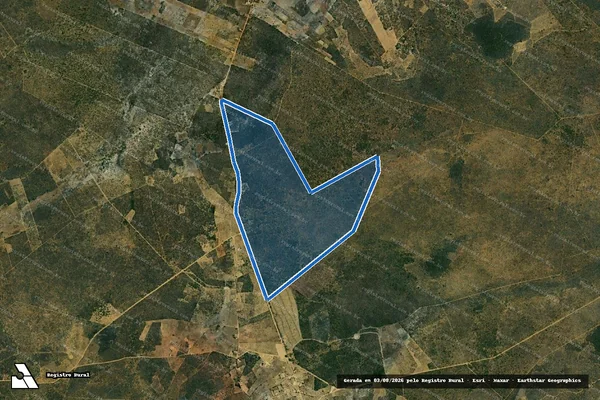 Imagem de satélite de MAMOEIRO, FAZENDA ILHA - Parte 02 em Ninheira - MG