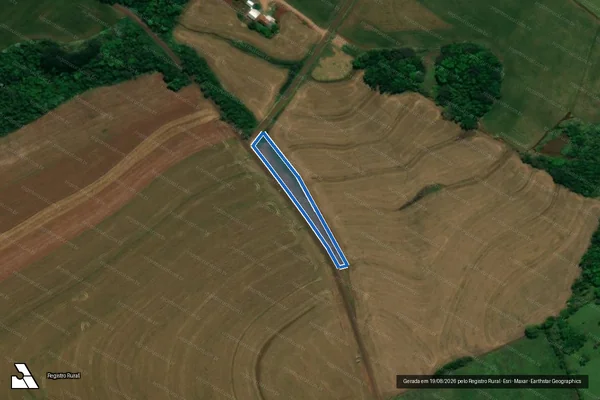 Imagem de satélite de LOTE RURAL N° 129 DA GLEBA N° 12-PO - PARCELA 03 em Pérola d'Oeste - PR