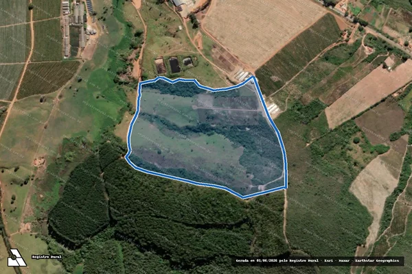 Imagem de satélite de Fazenda Novo Mundo - Gleba - 02 em Capelinha - MG