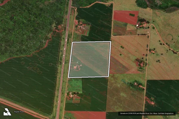 Imagem de satélite de Projeto de Assentamento Sucesso - Lote 03 em Nova Alvorada do Sul - MS