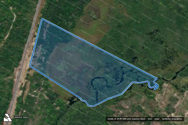 Imagem de satélite de FAZENDA CRUZINHA-GLEBA  B - FAZENDA CRUZINHA-GLEBA B em Belmonte - BA
