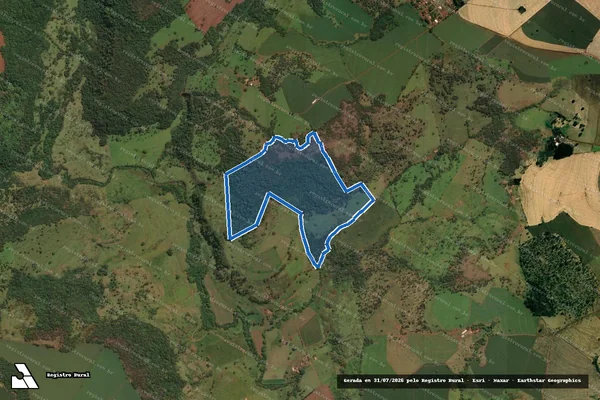 Imagem de satélite de Fazenda Aguirre - Parcela 1 em Conquista - MG
