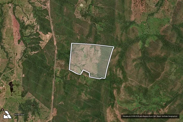 Imagem de satélite de FAZENDA BOM JESUS - 001 em Jaú do Tocantins - TO