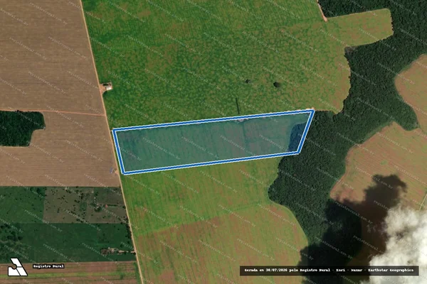 Imagem de satélite de LOTE 493 GLEBA 02 PAD MACHADINHO - PARTE 1 em Machadinho D'Oeste - RO