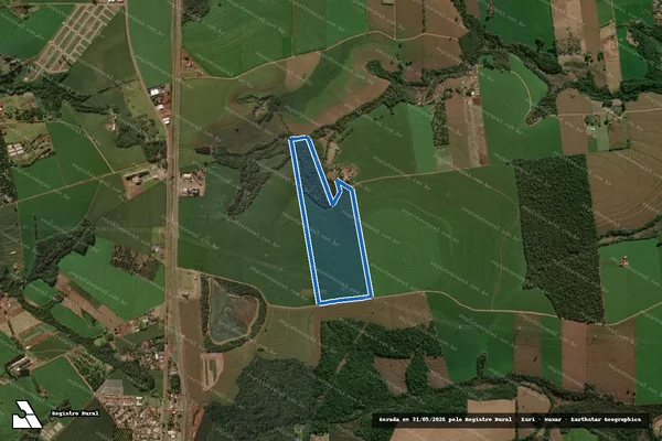 Imagem de satélite de . - LOTE Nº 250/2-3 em Arapongas - PR