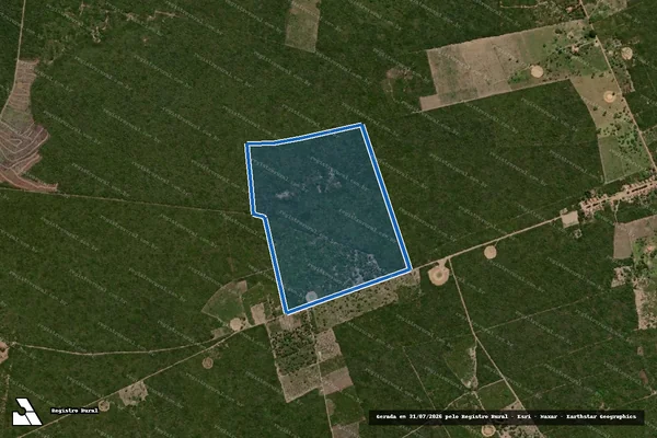 Imagem de satélite de FAZENDA SERRA DA INGA E PRATA - 25 em Exu - PE