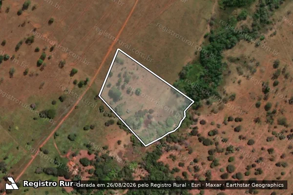 Imagem de satélite de FAZENDA CÓRREGO DA GUARIROBA - Parte 1 em Ituiutaba - MG