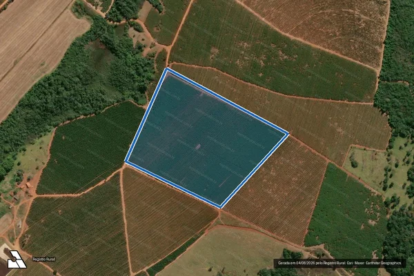 Imagem de satélite de Fazenda Santa Clara - Parte 1 em Monte Carmelo - MG