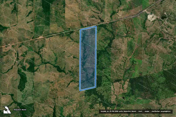 Imagem de satélite de FAZENDA BOA ESPERANÇA (LOTE 07, GLEBA 05) - 001 em Palestina do Pará - PA