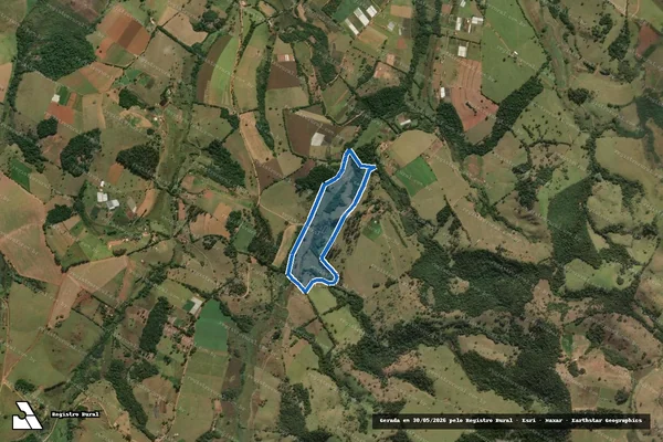 Imagem de satélite de FAZENDA ITAIM - Parcela 1 em Cachoeira de Minas - MG