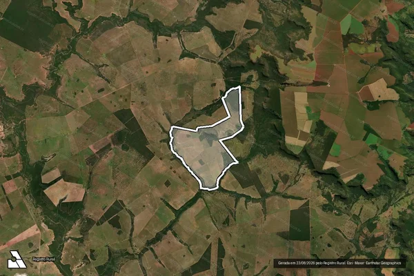 Imagem de satélite de FAZENDA BRAGANÇA / Parte 1 em Bandeirantes - MS