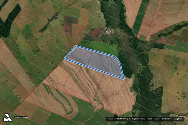Imagem de satélite de Lote 170-A, 171, 171-A, 171-B - Lote 02 - Subdivisão do Lote 170-A, 171, 171-A, 171-B em São João do Caiuá - PR