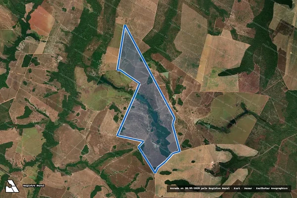 Imagem de satélite de FAZENDA SANTA TEREZA - UNIFICAÇÃO DOS LOTE N° 05-B em Aliança do Tocantins - TO