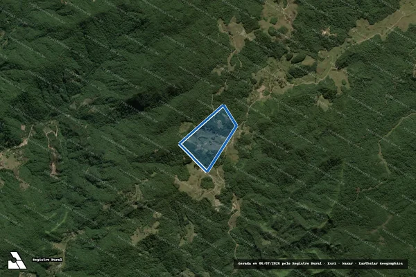 Imagem de satélite de Faxinal Vô Fredolino - Parte 1 em Angelina - SC