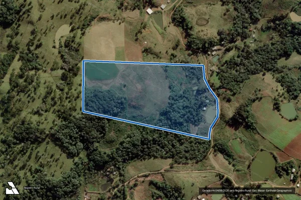 Imagem de satélite de P.A. HERMÍNIO G.S. Lote 117 - GLEBA A em Caçador - SC