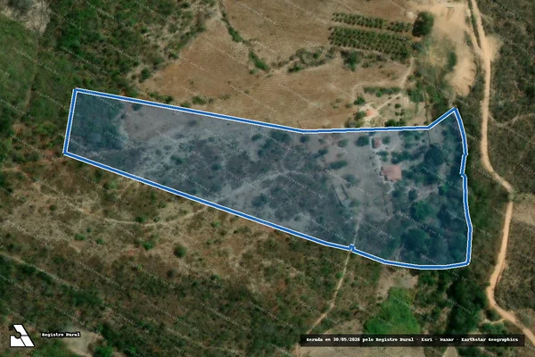 Imagem de satélite de FAZENDA ARAÇAS - FAZENDA ARAÇAS - GLEBA 1 em Cachoeira de Pajeú - MG