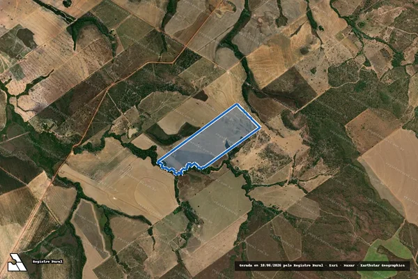 Imagem de satélite de LOTE 47 ? PROJETO DE ASSENTAMENTO MARTINS - Parte 02 em Água Boa - MT