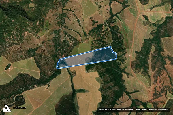 Imagem de satélite de FAZENDA SÃO DOMINGOS - Parte 1 em Paraúna - GO