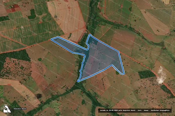 Imagem de satélite de FAZENDA DO BALSAMO em Santa Vitória - MG
