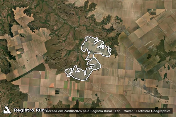 Imagem de satélite de Chapada da Cabeceira do Riachão - Parte 1 em Ribeiro Gonçalves - PI