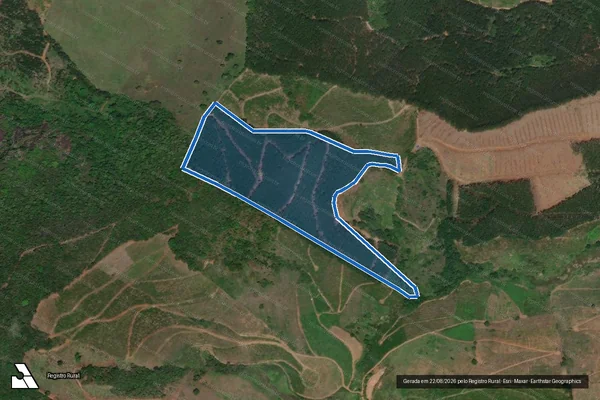 Imagem de satélite de Fazenda Barra Alegre - GLEBA 01 em Santa Bárbara do Leste - MG