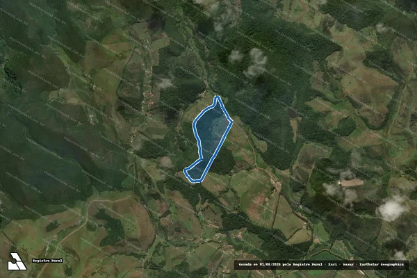 Imagem de satélite de ÁREA DE TERRAS NA FAZ CRISSIUMA, ÁREA A  - Parte 2 em Juiz de Fora - MG