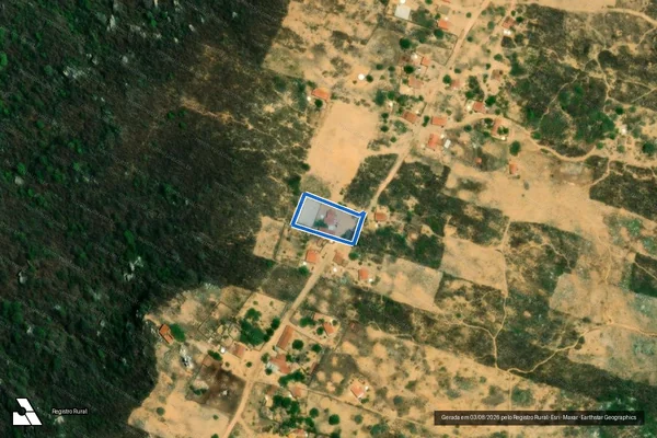 Imagem de satélite de SITIO CARVAO ? LOTE 1485 - Parte 1 em Pereiro - CE