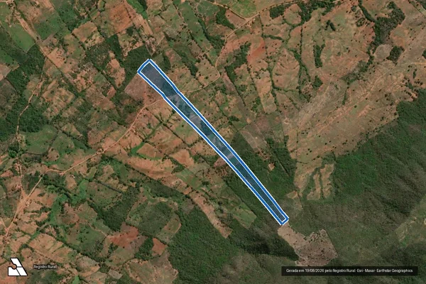 Imagem de satélite de SITIO POÇO DO CANOA - GLEBA B em Santana de Mangueira - PB