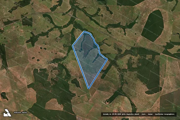 Imagem de satélite de Fazenda Baeta - Parte 2 em Alcinópolis - MS