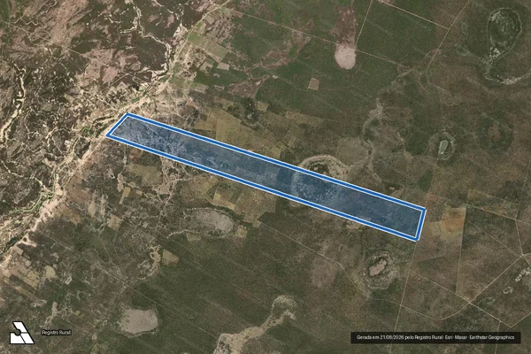 Imagem de satélite de FAZENDA INGAZEIRA 1 - GLEBA 03 em Xique-Xique - BA