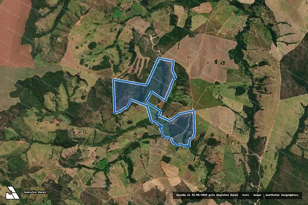 Imagem de satélite de FAZENDA CAPINZAL DEN NOVA ESPERANÇA - 1 em Pires do Rio - GO
