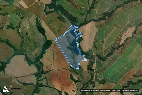 Imagem de satélite de FAZENDA RECANTO DO SOL E SANTO ANTÔNIO - 001 em Delfinópolis - MG