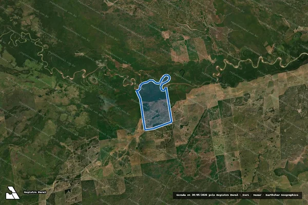 Imagem de satélite de Fazenda Cerro Alegre - FAZENDA ESPERANçA RETIRO 2 em Barão de Melgaço - MT